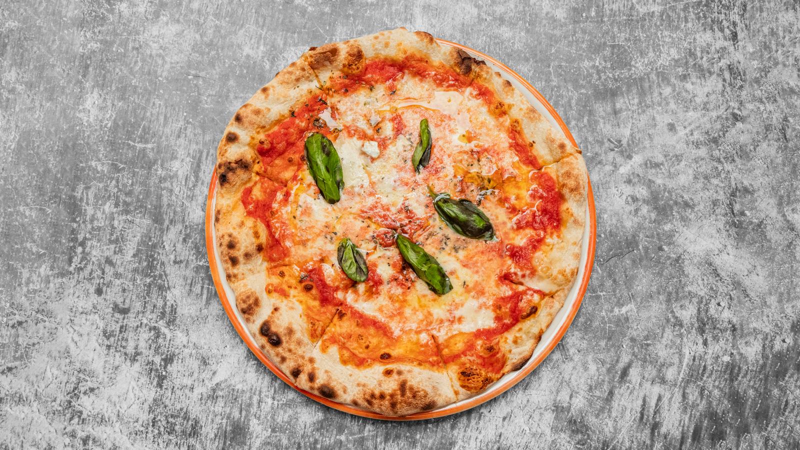 Stone baked Neapolitan pizza Margherita